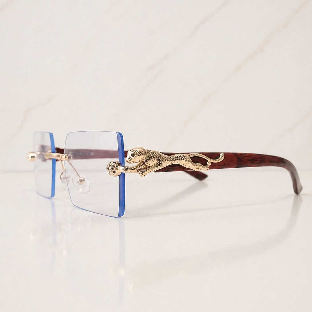 Solar Transition Wood Rimless Frames