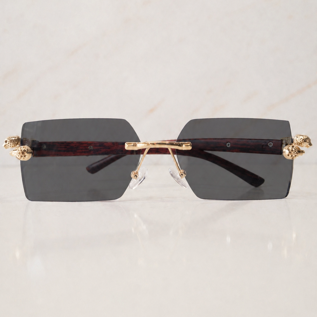 Solar Transition Wood Rimless Frames
